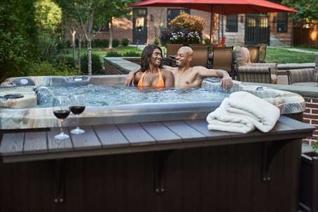 Couple In Hot Tub