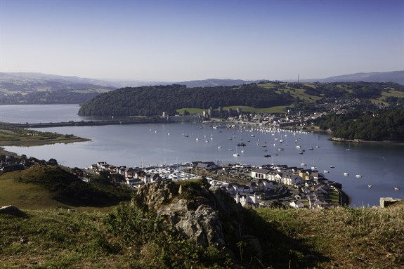 Deganwy & Conwy from the Vadre